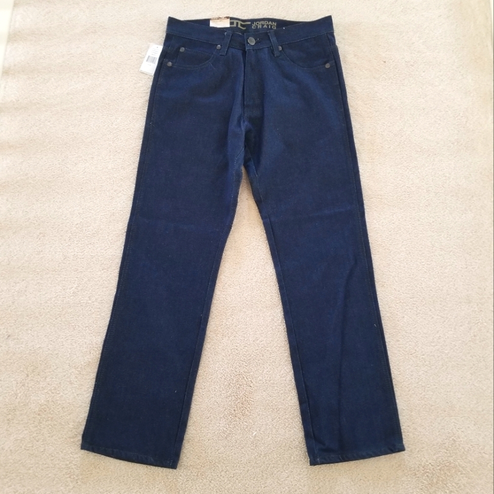 NWT Jordan Craig Indigo Blue Straight Leg Jeans 32X32